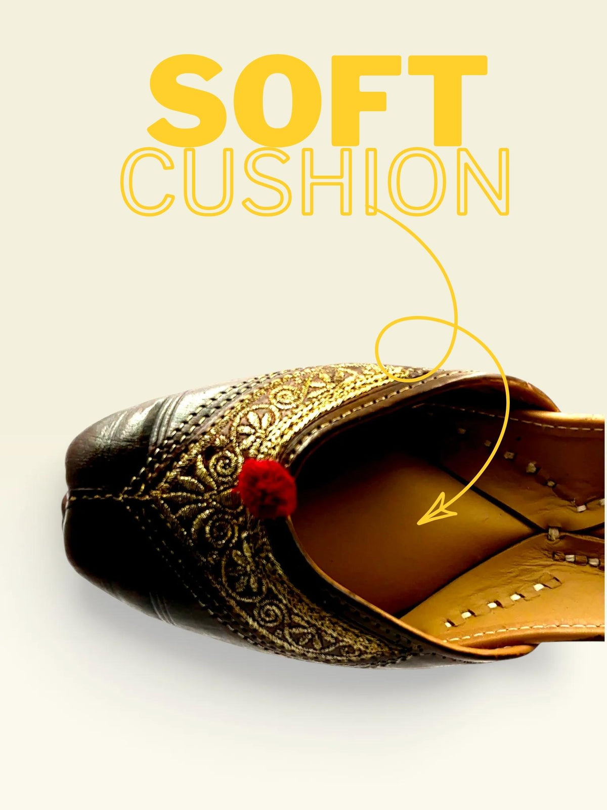 Traditional Heritage Jutti (Crimson Pop)