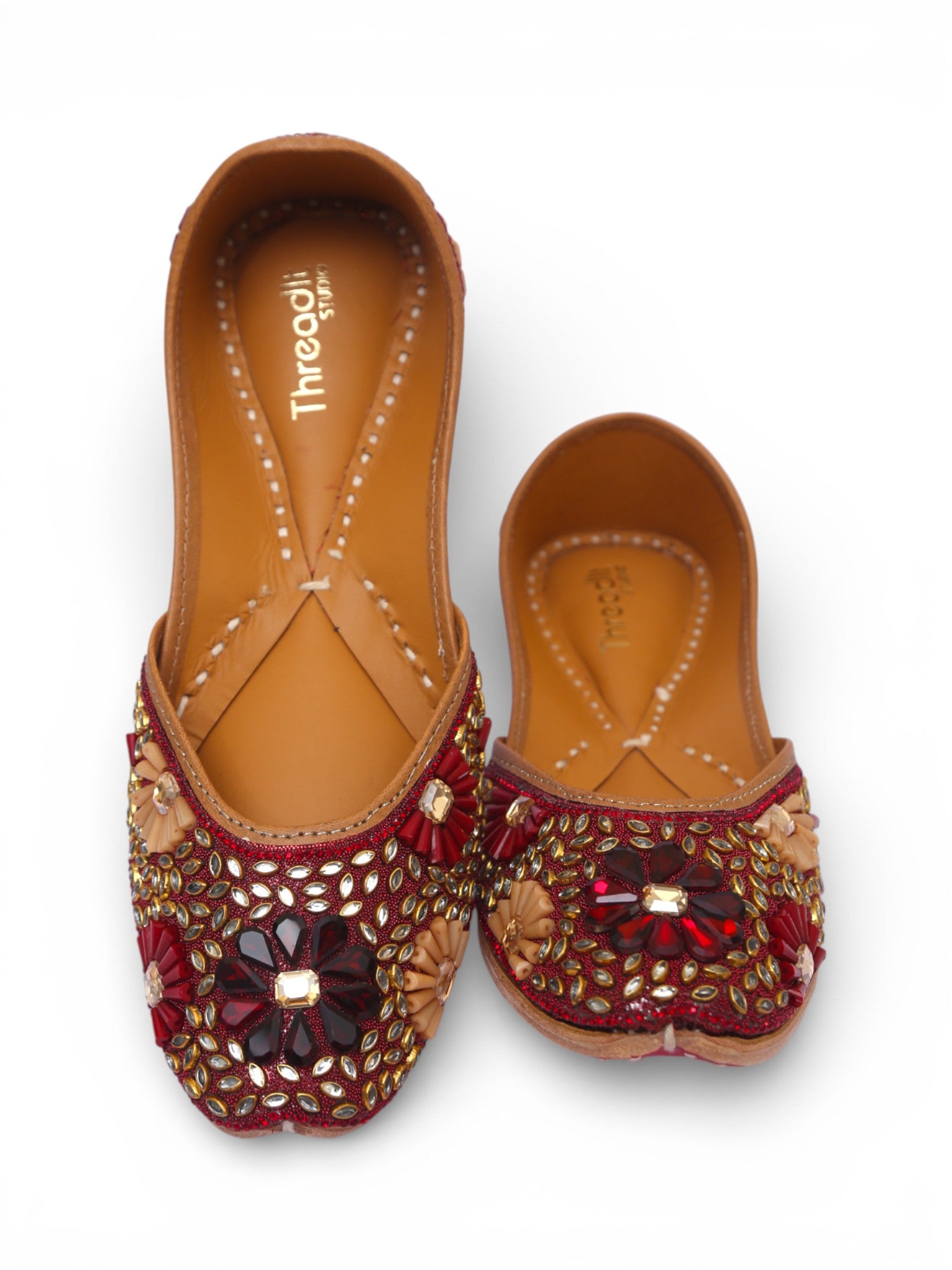 Kundan Beaded Ethnic Jutti