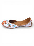 Woolen floral work on White base
