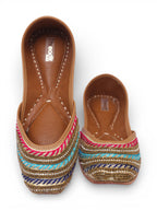 Multi color heavy dabka with handwork
