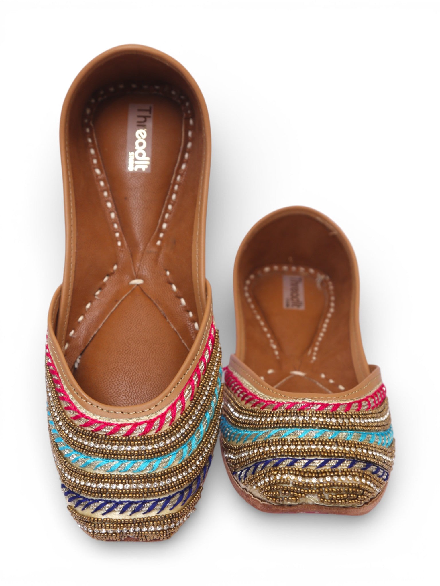 Multi color heavy dabka with handwork