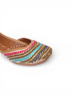 Multi color heavy dabka with handwork