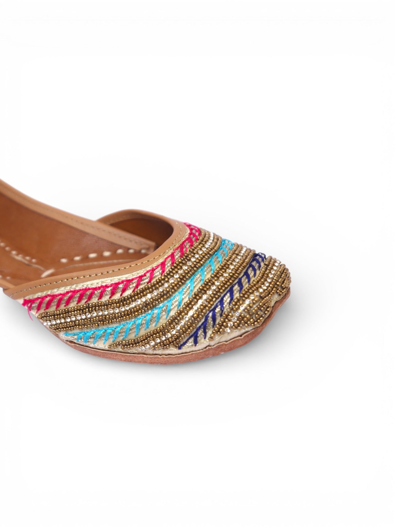 Multi color heavy dabka with handwork