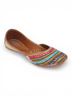Multi color heavy dabka with handwork
