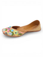 Multi color floral design Jutti