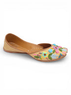 Multi color floral design Jutti