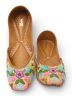 Multi color floral design Jutti