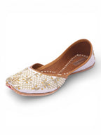 White Pearl Work Jutti