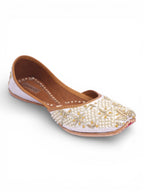 White Pearl Work Jutti