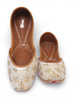 White Pearl Work Jutti