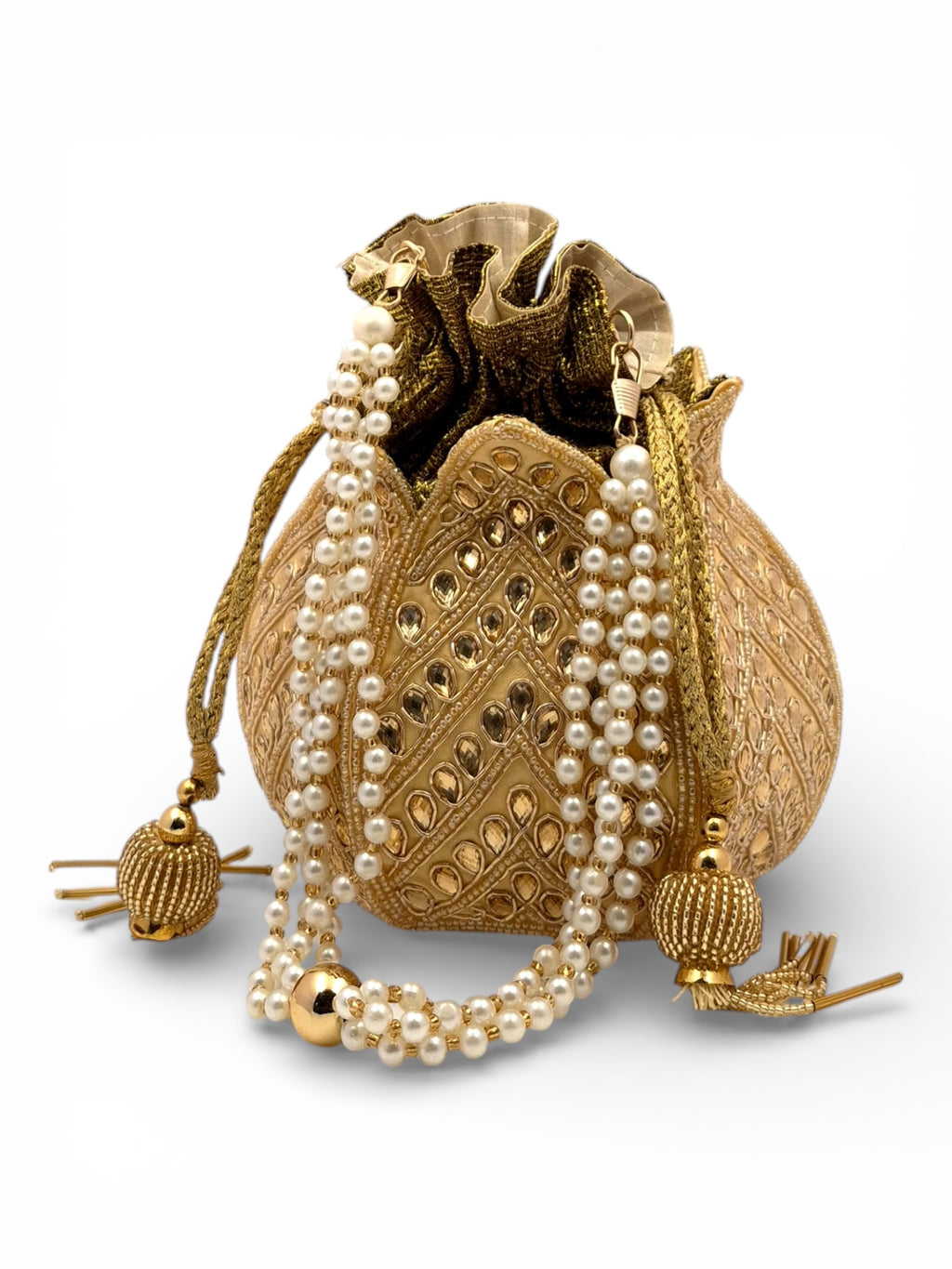 Sunehri Pearl Potli Pearl Chain