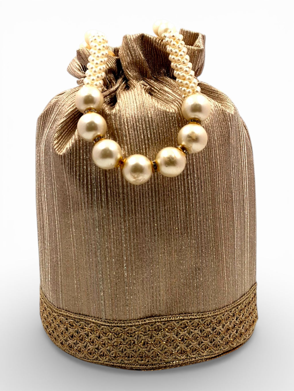 Shahi Pearl Potli Golden/Silver