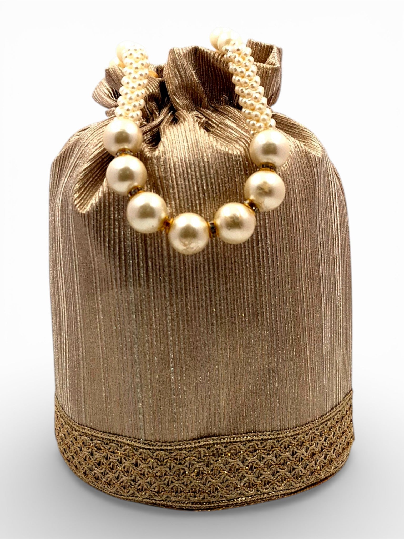 Shahi Pearl Potli Golden/Silver