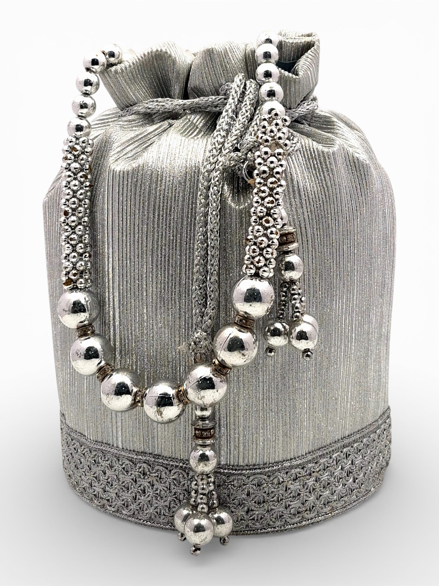 Shahi Pearl Potli Golden/Silver