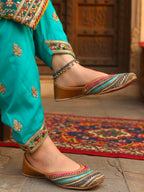 Multi color heavy dabka with handwork