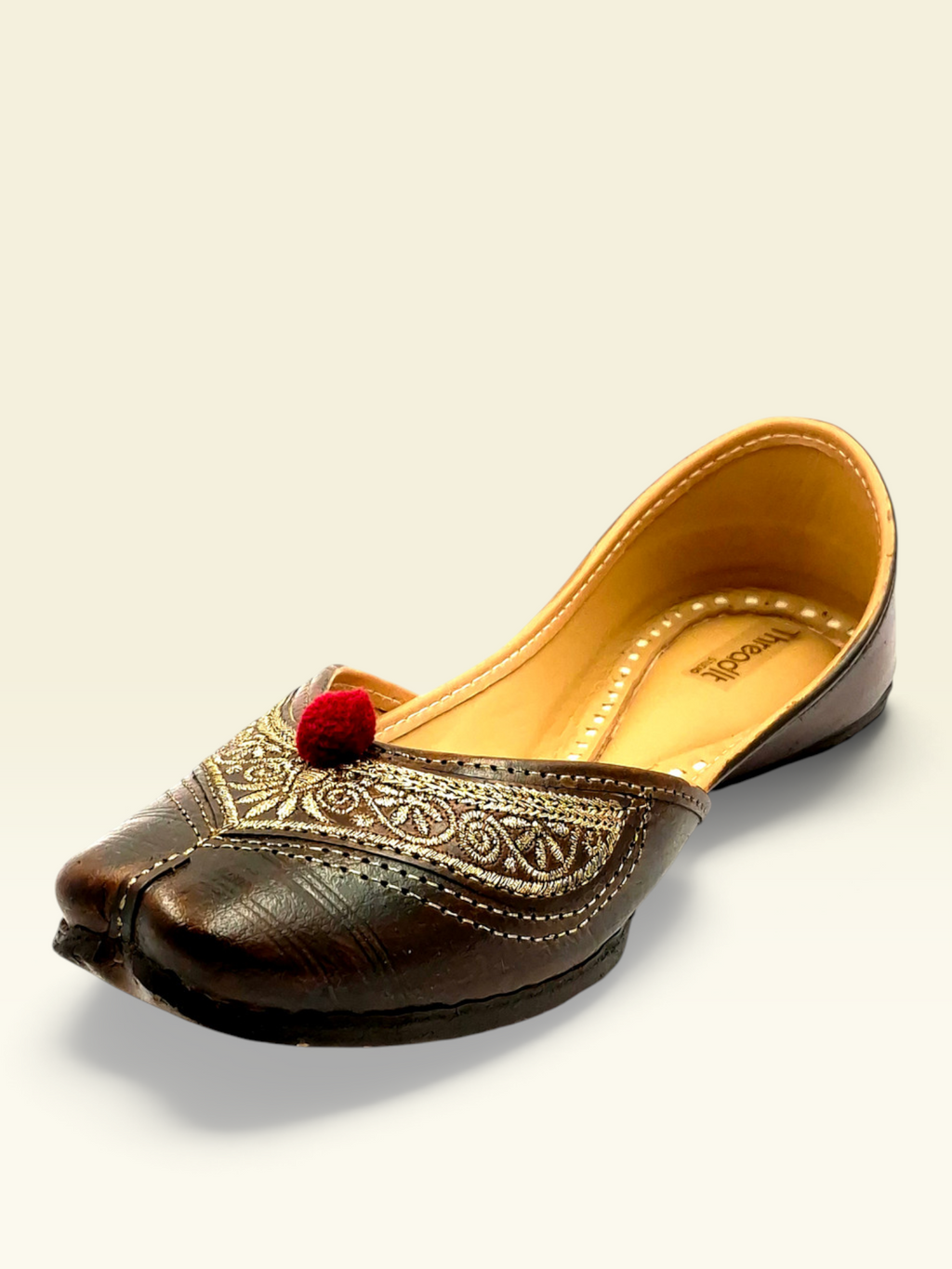 Traditional Heritage Jutti (Crimson Pop)