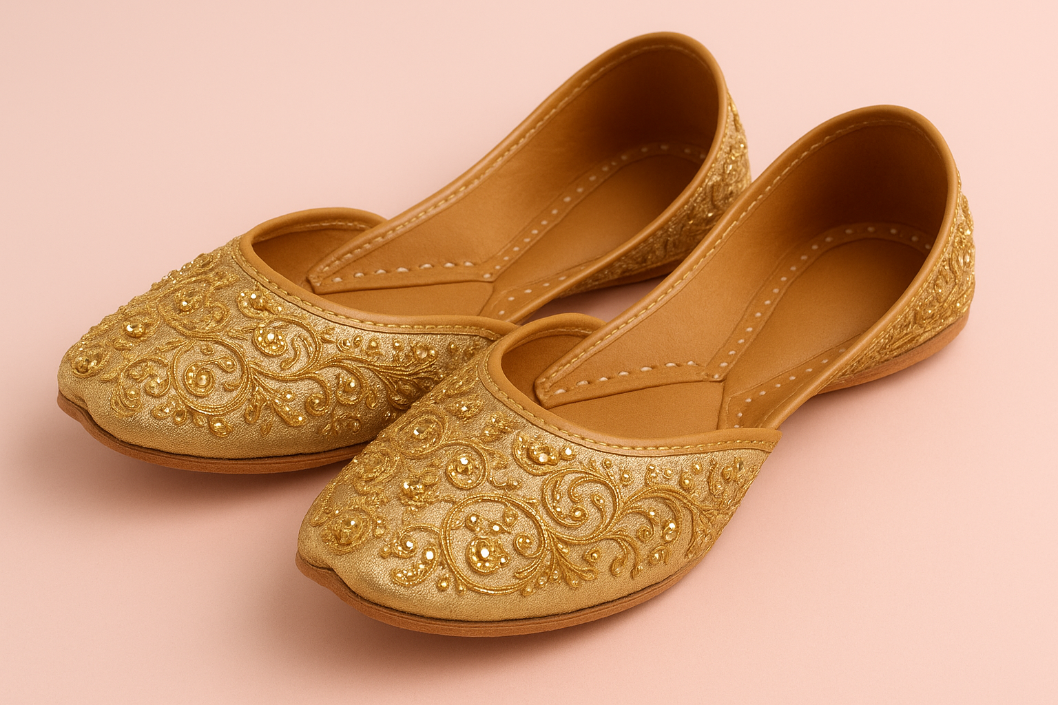 Golden Embellished Jutti
